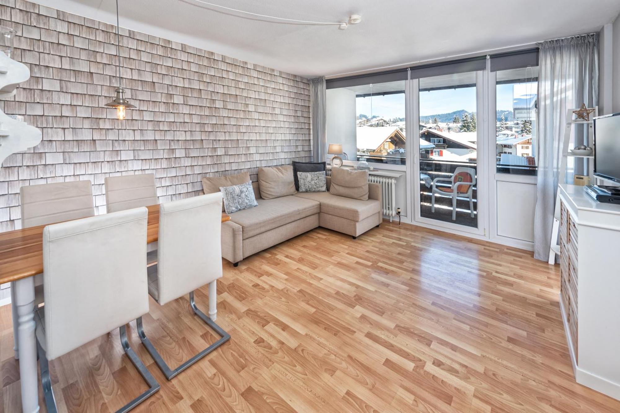 Alpengloeckchen Zentral Fuer 6 Apartment Oberstaufen Bagian luar foto